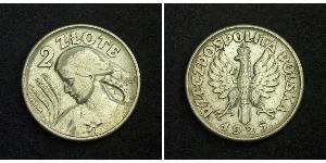 2 Zloty Seconda Repubblica Polacca (1918 - 1939) Argento 