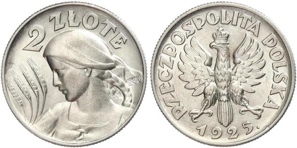 2 Zloty Seconda Repubblica Polacca (1918 - 1939) Argento 