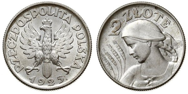 2 Zloty Seconda Repubblica Polacca (1918 - 1939) Argento 