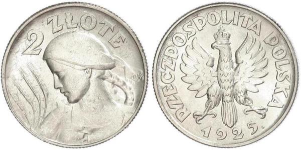 2 Zloty Seconda Repubblica Polacca (1918 - 1939) Argento 