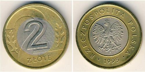 2 Zloty Third Polish Republic (1991 - ) Bimetal 