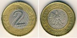 2 Zloty 波兰 Bimetal 