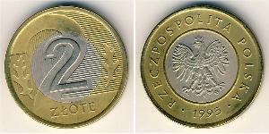 2 Zloty 波兰 Bimetal 