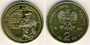 2 Zloty Third Polish Republic (1991 - ) Brass 