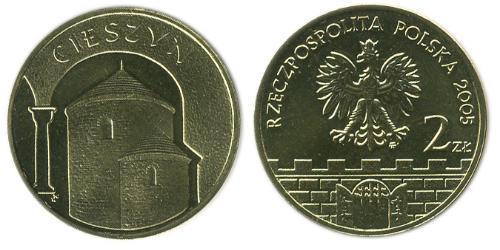 2 Zloty Third Polish Republic (1991 - ) Brass 