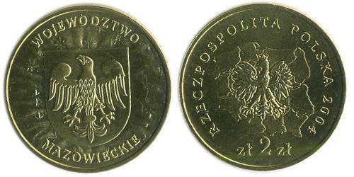 2 Zloty Third Polish Republic (1991 - ) Brass 