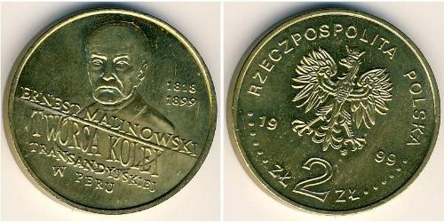2 Zloty Third Polish Republic (1991 - ) Brass 