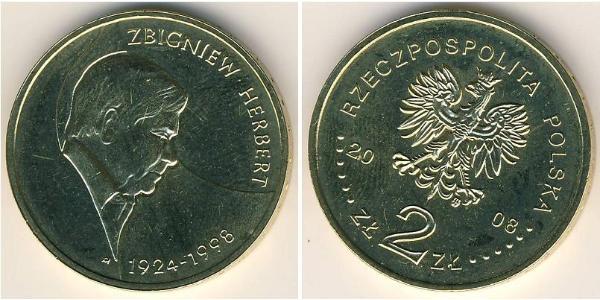 2 Zloty Third Polish Republic (1991 - ) Brass 