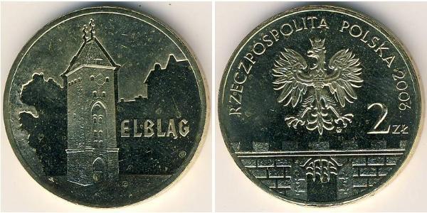 2 Zloty Third Polish Republic (1991 - ) Brass 