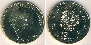 2 Zloty Third Polish Republic (1991 - ) Laiton 