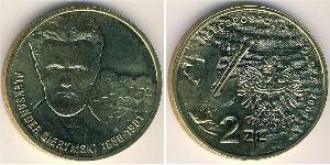 2 Zloty Third Polish Republic (1991 - ) Laiton 
