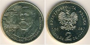 2 Zloty Third Polish Republic (1991 - ) Laiton 