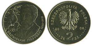 2 Zloty Third Polish Republic (1991 - ) Laiton 