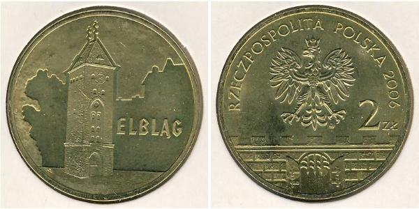 2 Zloty Third Polish Republic (1991 - ) Laiton 