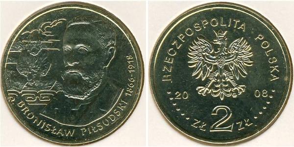 2 Zloty Third Polish Republic (1991 - ) Laiton 