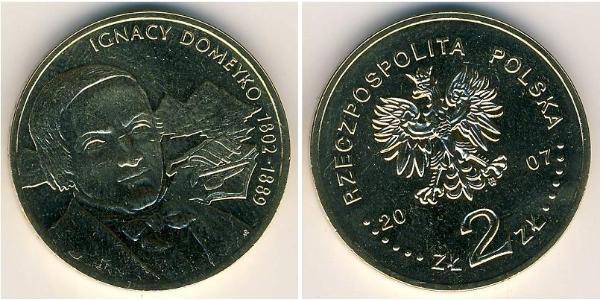 2 Zloty Third Polish Republic (1991 - ) Laiton 