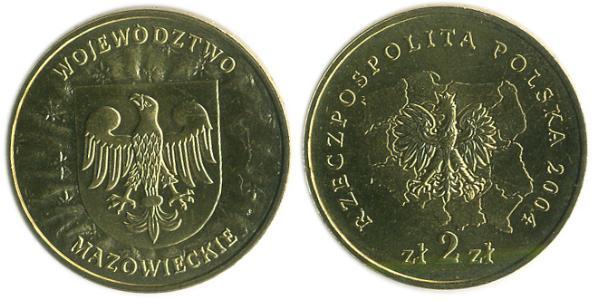 2 Zloty Third Polish Republic (1991 - ) Laiton 