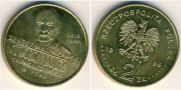 2 Zloty Third Polish Republic (1991 - ) Latón 