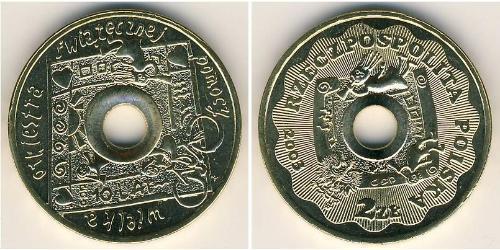 2 Zloty Third Polish Republic (1991 - ) Messing 