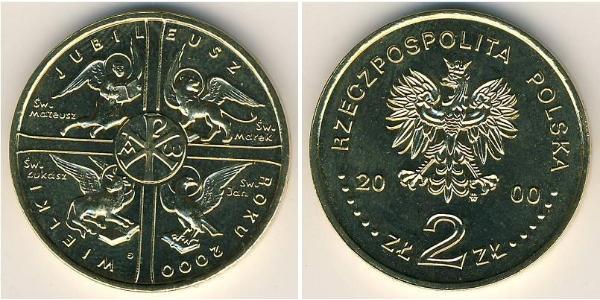 2 Zloty Third Polish Republic (1991 - ) Messing 