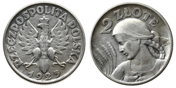 2 Zloty Zweite Polnische Republik (1918 - 1939) Silber 