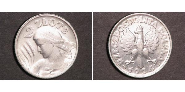 2 Zloty Zweite Polnische Republik (1918 - 1939) Silber 