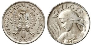 2 Zloty Second Polish Republic (1918 - 1939) Silver 