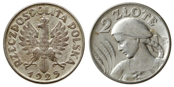 2 Zloty Second Polish Republic (1918 - 1939) Silver 