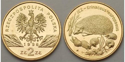 2 Zloty 波兰 Tin/铝/銅/Zinc 
