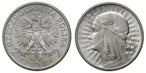 2 Zloty Deuxième République de Pologne (1918 - 1939)  