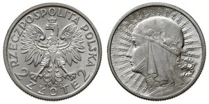 2 Zloty Deuxième République de Pologne (1918 - 1939)  