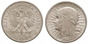 2 Zloty Deuxième République de Pologne (1918 - 1939)  