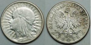 2 Zloty Deuxième République de Pologne (1918 - 1939)  