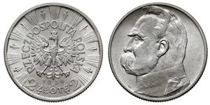 2 Zloty Deuxième République de Pologne (1918 - 1939)  