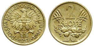 2 Zloty Polen  