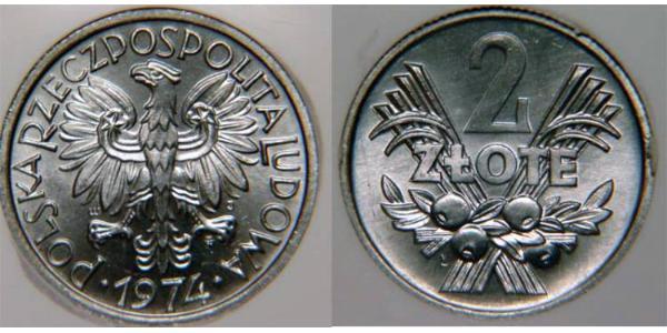 2 Zloty Polen  