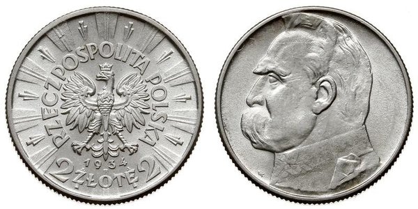 2 Zloty Segunda República Polaca (1918 - 1939)  