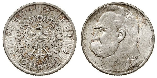 2 Zloty Segunda República Polaca (1918 - 1939)  