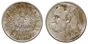 2 Zloty Zweite Polnische Republik (1918 - 1939)  