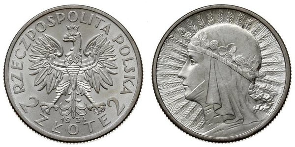 2 Zloty 波兰第二共和国 (1918 - 1939)  