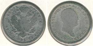 2 Zloty 俄罗斯帝国 (1721 - 1917) 銀 亚历山大一世 (俄国)  (1777-1825)