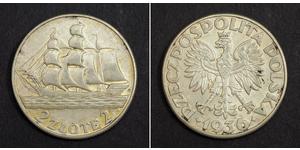 2 Zloty 波兰第二共和国 (1918 - 1939) 銀 