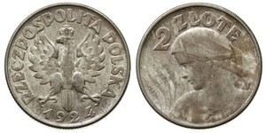 2 Zloty 波兰第二共和国 (1918 - 1939) 銀 