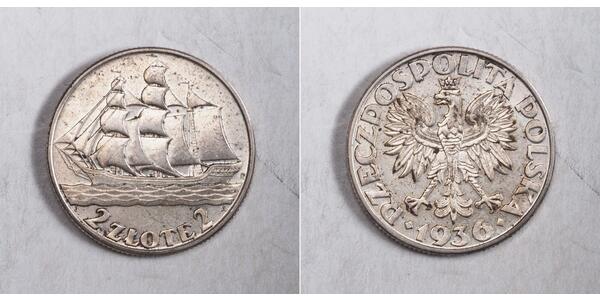 2 Zloty 波兰第二共和国 (1918 - 1939) 銀 