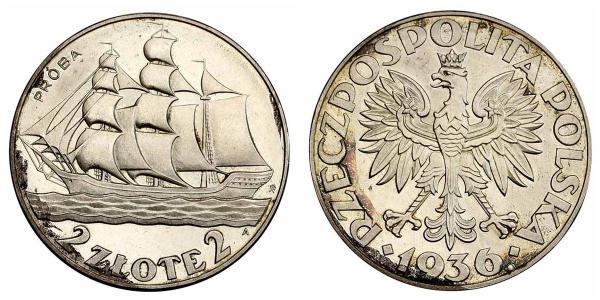 2 Zloty 波兰第二共和国 (1918 - 1939) 銀 