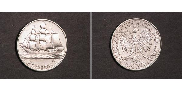 2 Zloty 波兰第二共和国 (1918 - 1939) 銀 