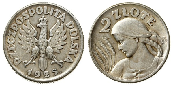 2 Zloty 波兰第二共和国 (1918 - 1939) 銀 