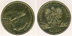2 Zloty 波兰 黃銅 