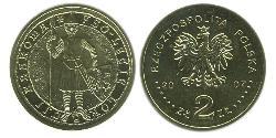 2 Zloty 波兰 黃銅 