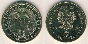 2 Zloty 波兰 黃銅 